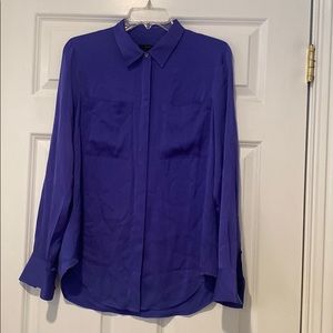JCrew Blythe purple/blue silk blouse